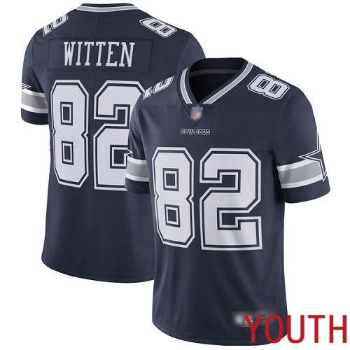 Youth Dallas Cowboys Limited Navy Blue Jason Witten Home #82 Vapor Untouchable NFL Jersey->youth nfl jersey->Youth Jersey